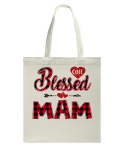Blessed Mam - Red Tote Bag tile