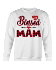 Blessed Mam - Red Crewneck Sweatshirt tile