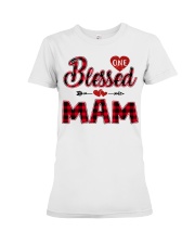 Blessed Mam - Red Premium Fit Ladies Tee tile