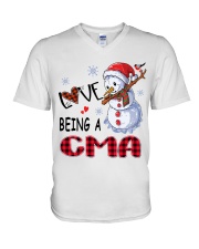 I Love Being A Cma - Xmas V-Neck T-Shirt tile