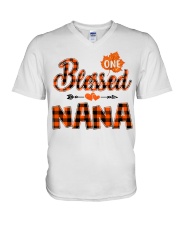 Blessed Nana - Autumn V-Neck T-Shirt tile