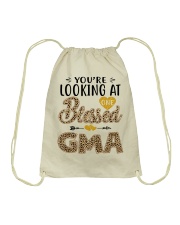 One Blessed Gma - Leo Drawstring Bag tile