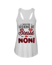 One Blessed Noni - Red Ladies Flowy Tank tile