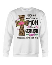 Mom Then A Grangran - Cross 2 Crewneck Sweatshirt tile
