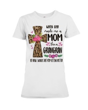 Mom Then A Grangran - Cross 2 Premium Fit Ladies Tee tile