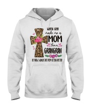 Mom Then A Grangran - Cross 2 Hooded Sweatshirt tile