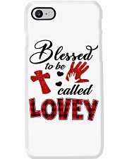 Blessed To Be Called Lovey - Red Phone Case tile