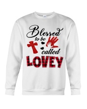 Blessed To Be Called Lovey - Red Crewneck Sweatshirt tile