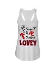 Blessed To Be Called Lovey - Red Ladies Flowy Tank tile