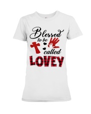 Blessed To Be Called Lovey - Red Premium Fit Ladies Tee tile