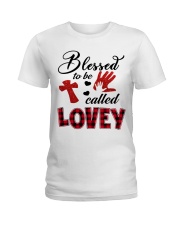Blessed To Be Called Lovey - Red Ladies T-Shirt tile