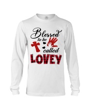 Blessed To Be Called Lovey - Red Long Sleeve Tee tile