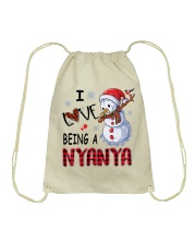 I Love Being A Nyanya - Xmas Drawstring Bag tile