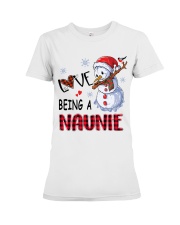 I Love Being A Naunie - Xmas Premium Fit Ladies Tee tile