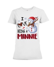 I Love Being A Minnie - Xmas Premium Fit Ladies Tee tile