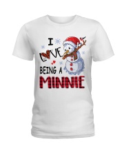 I Love Being A Minnie - Xmas Ladies T-Shirt tile