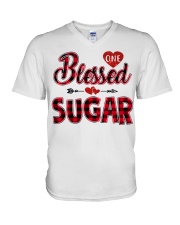 Blessed Sugar - Red V-Neck T-Shirt tile