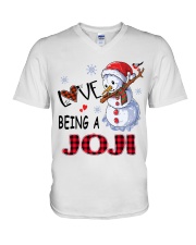 I Love Being A Joji - Xmas V-Neck T-Shirt tile