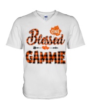 Blessed Gammie - Autumn V-Neck T-Shirt tile