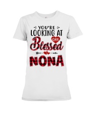 One Blessed Nona - Red Premium Fit Ladies Tee tile