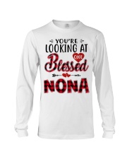 One Blessed Nona - Red Long Sleeve Tee tile