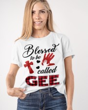 Blessed To Be Called Gee - Red Classic T-Shirt apparel-classic-tshirt-lifestyle-front-100