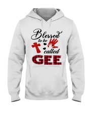 Blessed To Be Called Gee - Red Hooded Sweatshirt tile