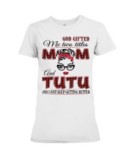 Mom And Tutu - Red 2022 .Png Premium Fit Ladies Tee tile