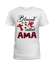Blessed To Be Called Ama - Red Ladies T-Shirt tile