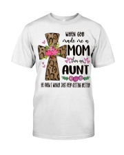 Mom Then An Aunt - Cross 2 Classic T-Shirt front