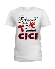 Blessed To Be Called Cici - Red Ladies T-Shirt tile