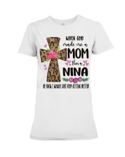 Mom Then A Nina - Cross 2 Premium Fit Ladies Tee tile