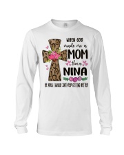 Mom Then A Nina - Cross 2 Long Sleeve Tee tile