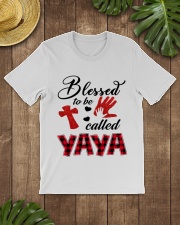 Blessed To Be Called Yaya - Red Classic T-Shirt lifestyle-mens-crewneck-front-18