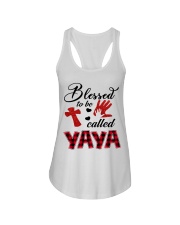 Blessed To Be Called Yaya - Red Ladies Flowy Tank tile