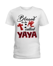 Blessed To Be Called Yaya - Red Ladies T-Shirt tile