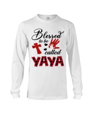 Blessed To Be Called Yaya - Red Long Sleeve Tee tile