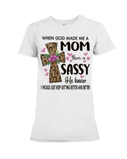 Mom Then A Sassy - Cross Premium Fit Ladies Tee tile