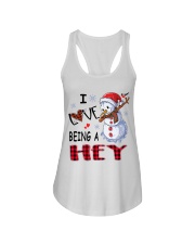 I Love Being A Hey - Xmas Ladies Flowy Tank tile