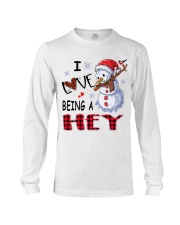 I Love Being A Hey - Xmas Long Sleeve Tee tile