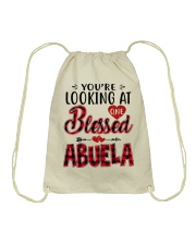 One Blessed Abuela - Red Drawstring Bag tile