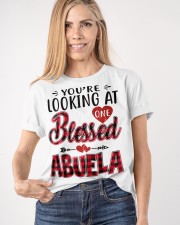 One Blessed Abuela - Red Classic T-Shirt apparel-classic-tshirt-lifestyle-front-100