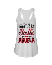 One Blessed Abuela - Red Ladies Flowy Tank tile