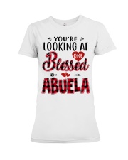 One Blessed Abuela - Red Premium Fit Ladies Tee tile