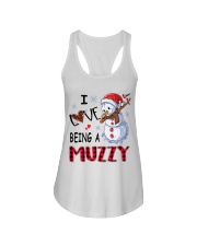 I Love Being A Muzzy - Xmas Ladies Flowy Tank tile