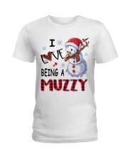 I Love Being A Muzzy - Xmas Ladies T-Shirt tile