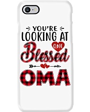 One Blessed Oma - Red Phone Case tile