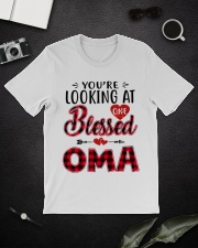 One Blessed Oma - Red Classic T-Shirt lifestyle-mens-crewneck-front-16