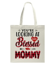 One Blessed Mommy - Red Tote Bag tile
