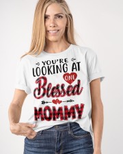 One Blessed Mommy - Red Classic T-Shirt apparel-classic-tshirt-lifestyle-front-100